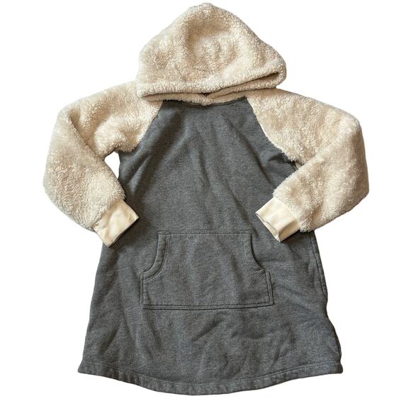 Hanna Andersson Sherpa Hooded Tunic Dress 110 - Picture 1 of 5